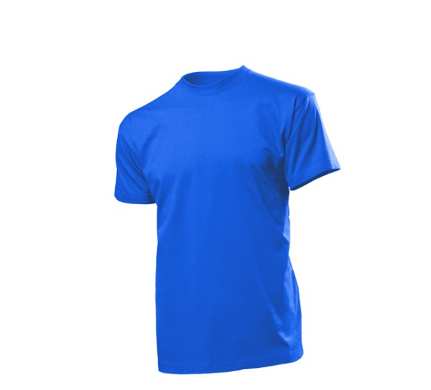 T-SHIRT HOMME BLEU ROYAL SANS LOGO 185 GR/M² 100% COTON MC