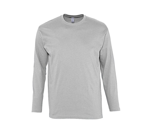 T-SHIRT DE TRAVAIL MANCHES LONGUES 150 G GRIS CHINÉ T.3XL