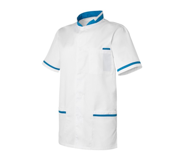 TUNIQUE INFIRMIER HOMME ANGE BLANC/BLEU HOPITAL