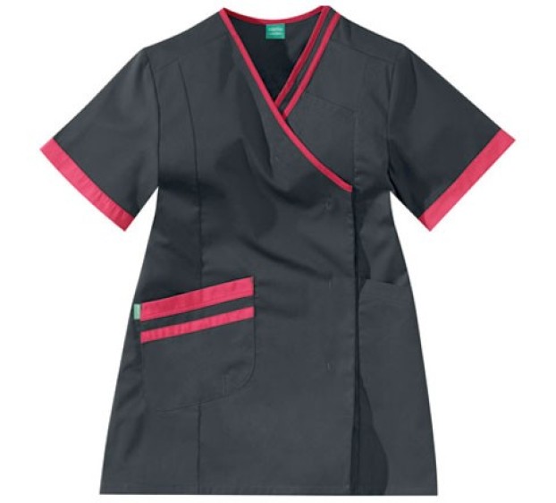 TUNIQUE PROFESSIONNELLE FEMME LILEE CARBON/FUSHIA 