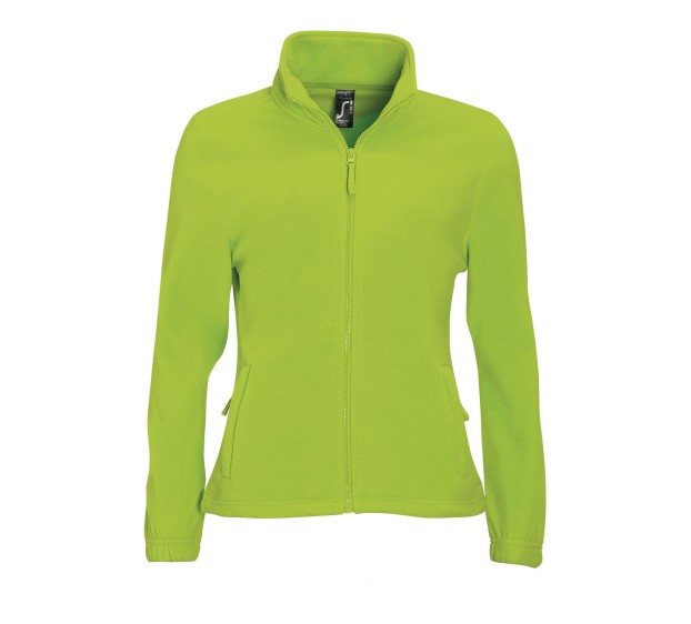 VESTE POLAIRE DE TRAVAIL FEMME VERT CITRON