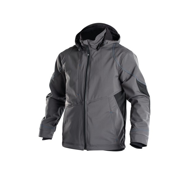 VESTE SOFTSHELL HIVER DE TRAVAIL HOMME/FEMME GRAVITY GRIS/NOIR