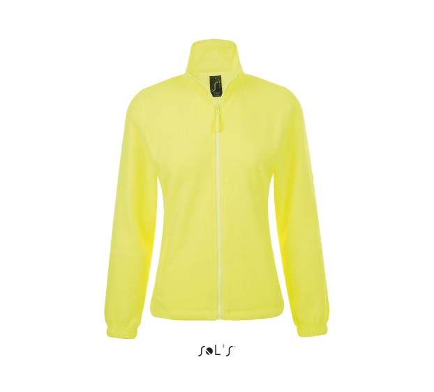 VESTE POLAIRE DE TRAVAIL FEMME JAUNE FLUO