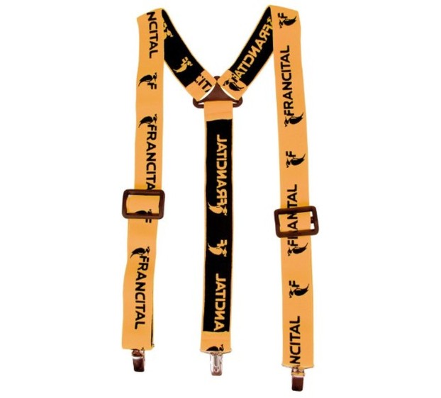 BRETELLES ORANGE FLUO A PINCES 