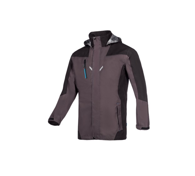 PARKA PLUIE COLTON MARINE/NOIR 