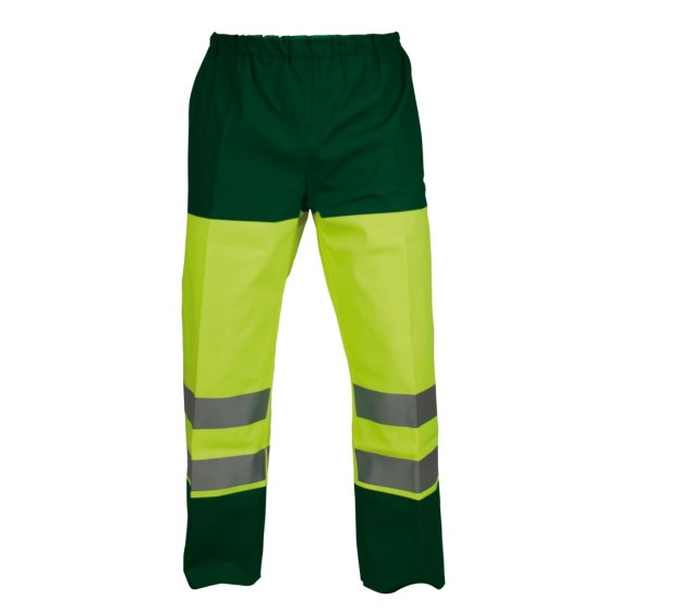 PANTALON DE PLUIE RÉFLÉCHISSANT MICHEL JAUNE FLUO/VERT