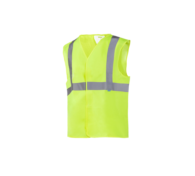 GILET H.VIS. JAUNE FLUO.