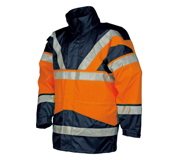 PARKA HAUTE VISIBILITÉ SKOLLFIELD ORANGE FLUO/MARINE