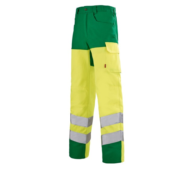 PANTALON RÉFLÉCHISSANT HOMME/FEMME IRIS JAUNE FLUO/VERT ALPIN  