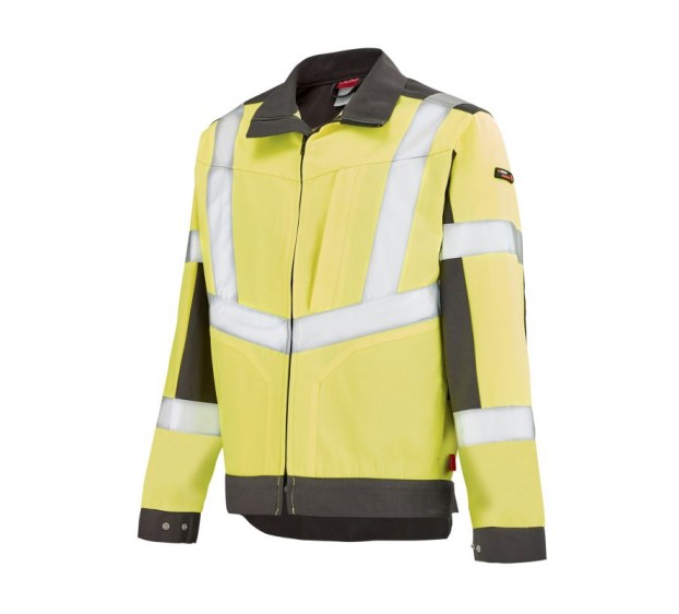 BLOUSON HAUTE VISIBILITÉ LUTEA GRIS MINERAL/JAUNE FLUO 