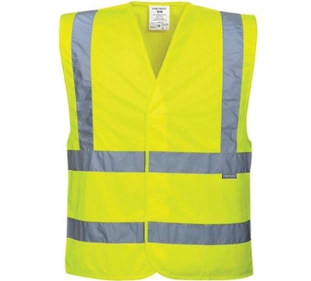 GILET HAUTE VISIBILITÉ CLASSE II JAUNE FLUO T. 5XL