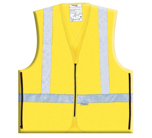 GILET HAUTE VISIBILITÉ CONFORT JAUNE FLUO