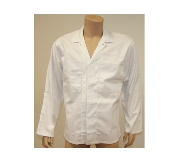 VESTE FOOD BLANCHE 245GR/M2 65%P.35%COT. BLANC T3