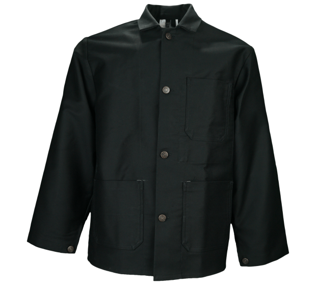 VESTE NOIRE MONTEUR 430GR/M2 100% COTON NOIR  T38