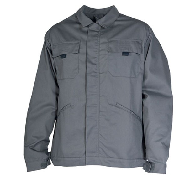 BLOUSON DE TRAVAIL ZIP TERGAL GRIS CONVOY