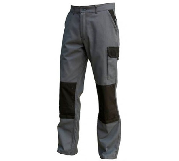 PANTALON DE TRAVAIL HOMME/FEMME TYPHON GRIS/NOIR 