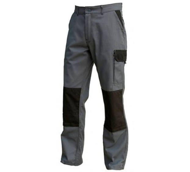 PANTALON DE TRAVAIL HOMME/FEMME TYPHON GRIS/NOIR