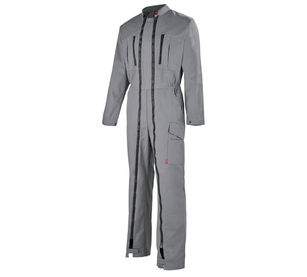 COMBINAISON DE TRAVAIL DOUBLE ZIP PYROP GRIS MINERAL