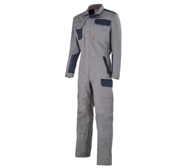 Combinaison bicolore Gris acier/Marine taille 0