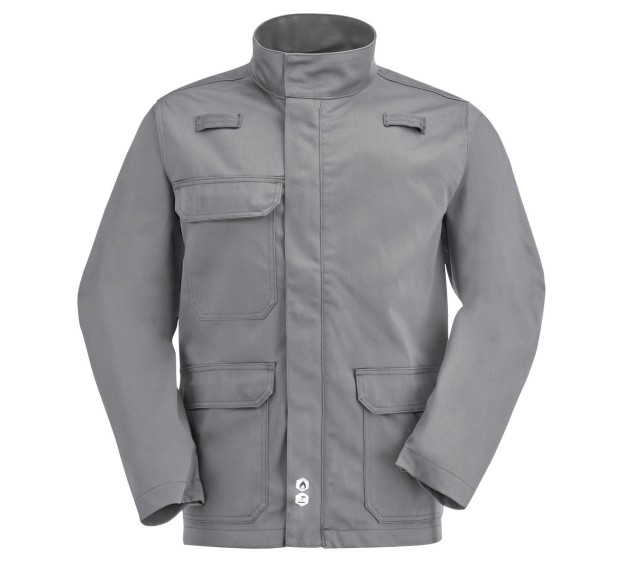 BLOUSON IGNIFUGE ANTIFEU FLAME GRIS