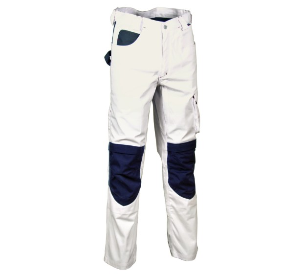 PANTALON DE TRAVAIL HOMME/FEMME PEINTRE SALISBOURG BLANC/NOIR