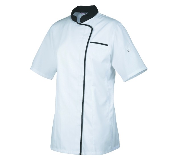 VESTE EXPRESSION MANCHES COURTES BLANC / NOIR 
