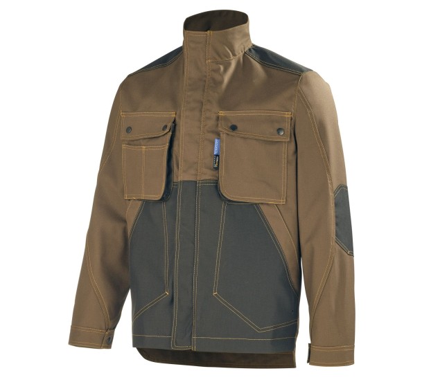 BLOUSON DE TRAVAIL CRAFT WORKER MARRON/NOIR