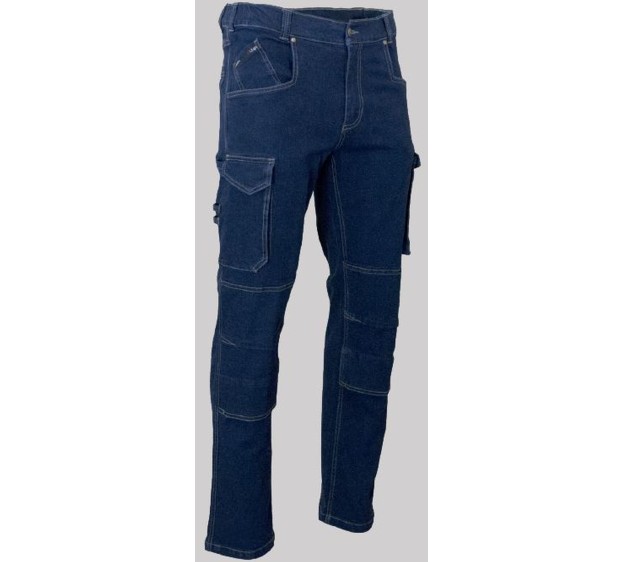 JEANS BARIL MULTIPOCHES DENIM  