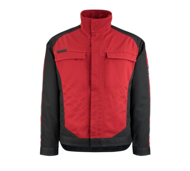 VESTE DE TRAVAIL HOMME/FEMME MAINZ ROUGE/NOIR 