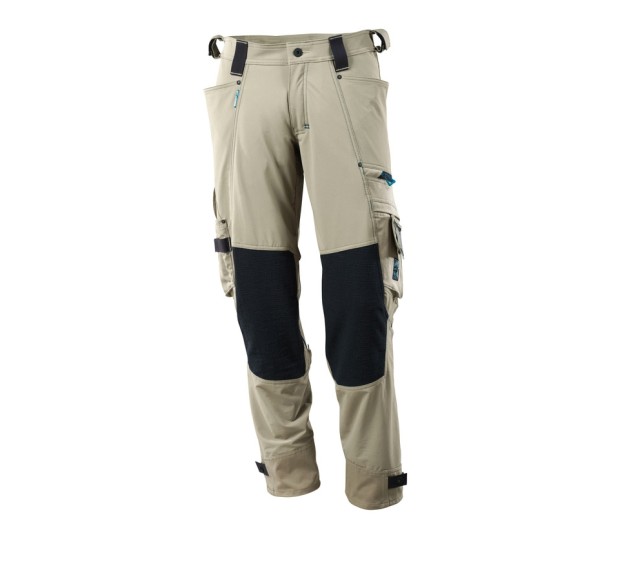 PANTALON DE TRAVAIL AVEC POCHES GENOULLÈRES ADVANCED SABLE