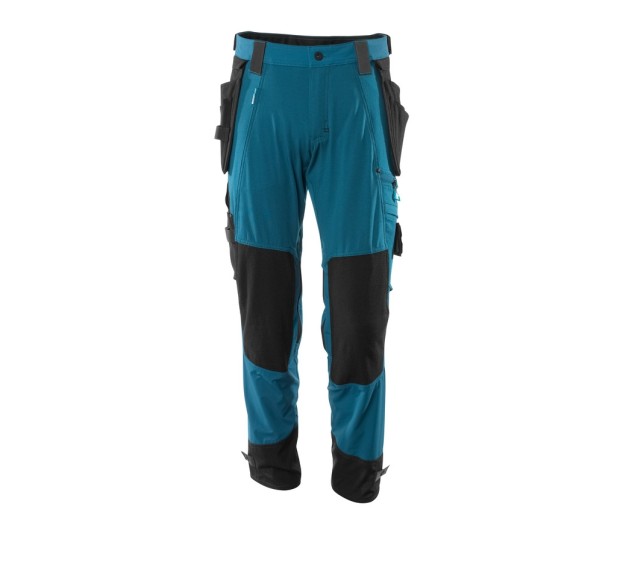 PANTALON DE TRAVAIL AVEC POCHES GENOULLÈRES FLOTTANTES ADVANCED BLEU PETROLE