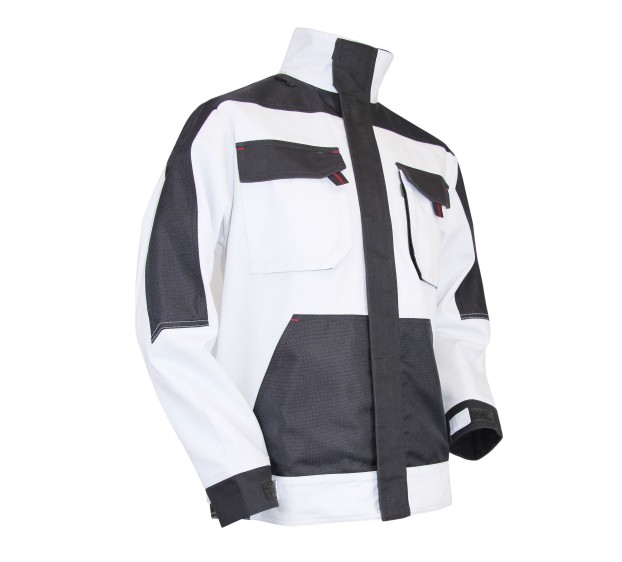 BLOUSON DE TRAVAIL AUTHENTIC TRACEUR BLANC/GRIS 