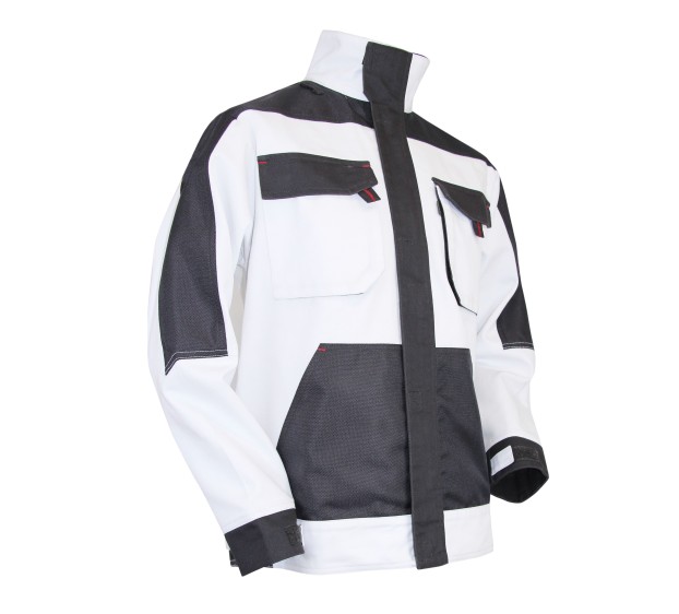 BLOUSON DE TRAVAIL AUTHENTIC TRACEUR BLANC/GRIS