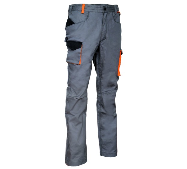 PANTALON DE TRAVAIL HOMME/FEMME MOMPACH ANTHRACITE/NOIR/ORANGE 