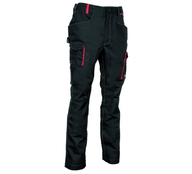 PANTALON DE TRAVAIL HOMME/FEMME MOMPACH NOIR/ROUGE 