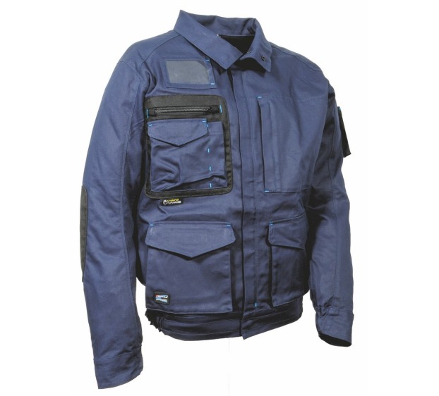 VESTE DE TRAVAIL HOMME/FEMME DIPPACH BLEU NAVY/NOIR 
