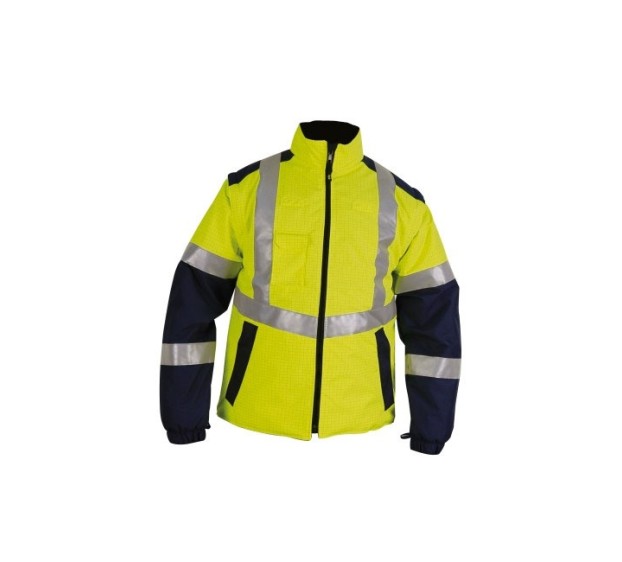 VESTE FROID MANCHES AMOVIBLES MULTIRISQUE ATEX JAUNE