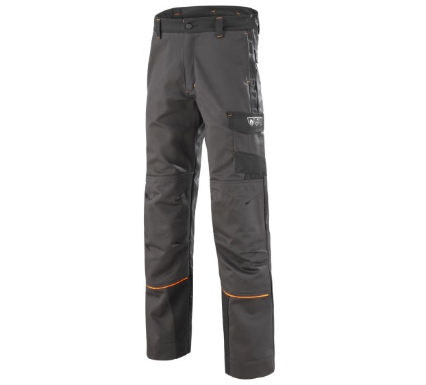 PANTALON IGNIFUGE SOUDEUR KONEKT 2 GRIS/NOIR