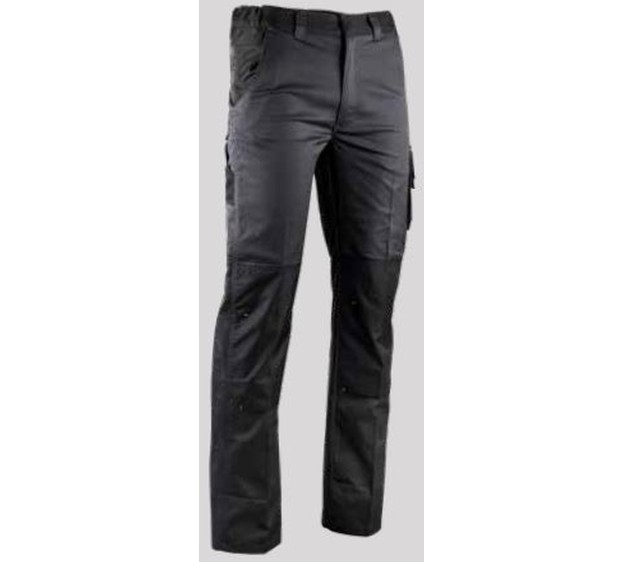 PANTALON DE TRAVAIL HOMME/FEMME VULCAIN GRIS SOMBRE/NOIR 