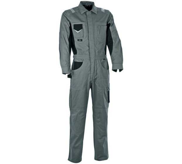 COMBINAISON DE TRAVAIL 1 ZIP HANGAR GRIS/NOIR