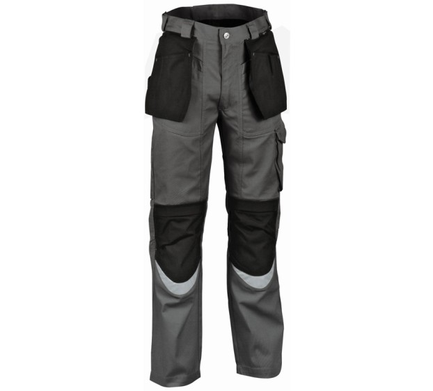 PANTALON DE TRAVAIL HOMME/FEMME BRICKLAYER Gris/Noir