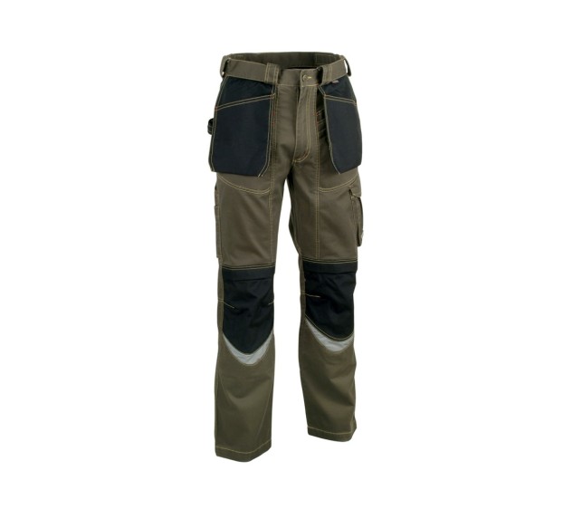 PANTALON DE TRAVAIL HOMME/FEMME BRICKLAYER TAUPE/NOIR