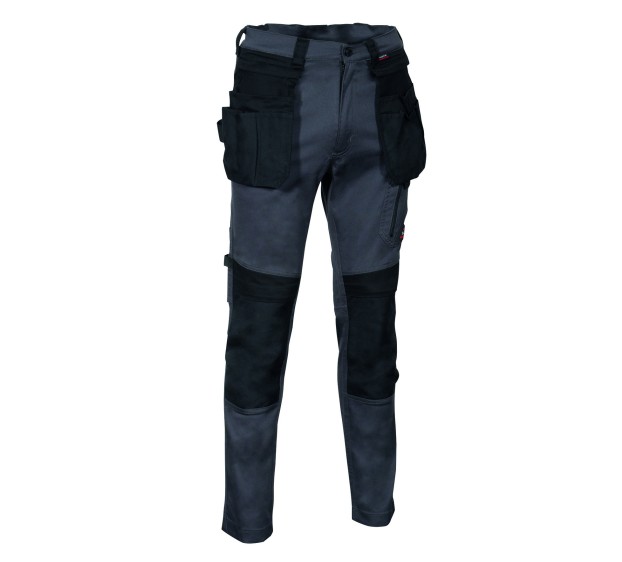 PANTALON DE TRAVAIL HOMME/FEMME KUDUS ANTHRACITE/NOIR 