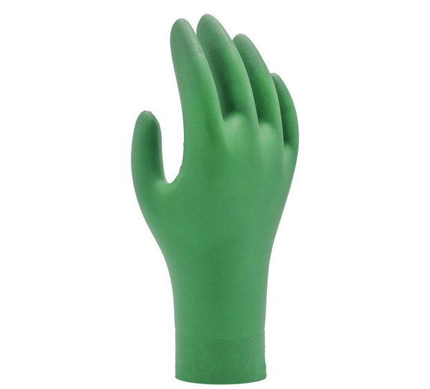 GANTS NITRILE JETABLES 6110 PF VERT (LA BOITE DE DE 100)