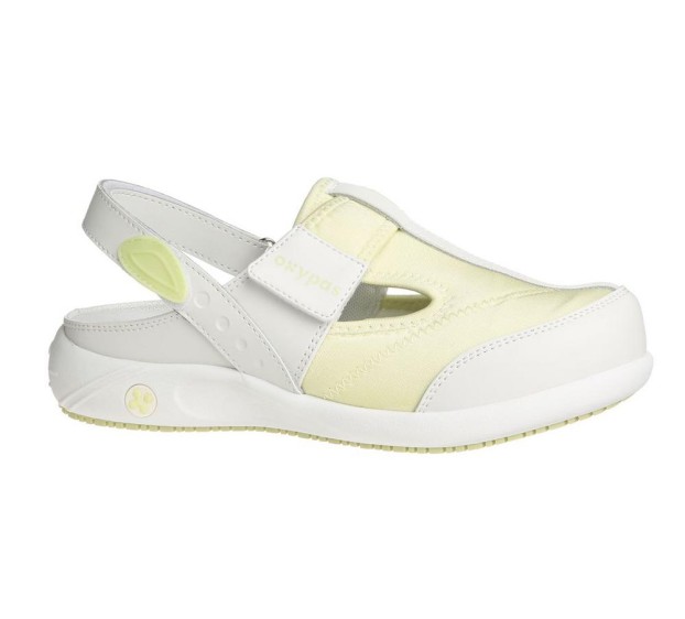 CHAUSSURES DE TRAVAIL FEMME ALIZA ANIS/BLANC