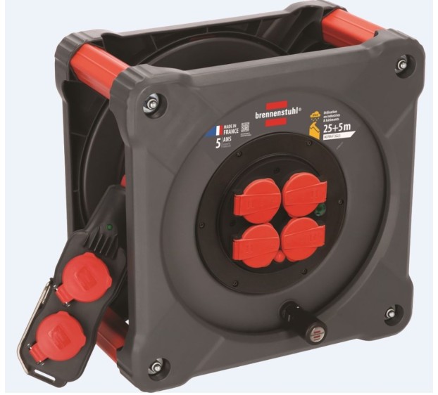 ENROULEUR RALLONGE ÉLECTRIQUE 50 M SERIE GARANT BT 230 V