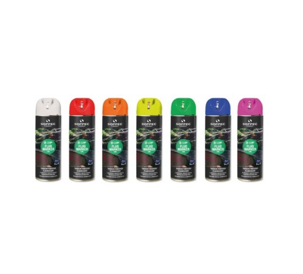 TRACEUR FORESTIER FLUO MARKER BLANC