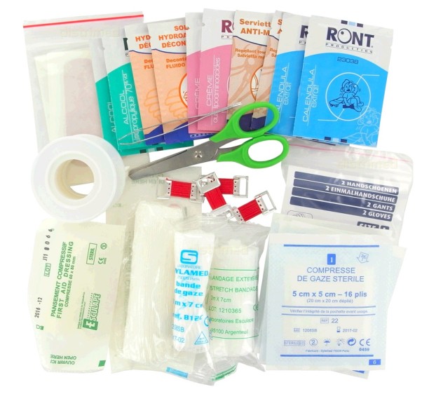 KIT DE RECHARGE POUR TROUSSE DE SECOURS PROFESSIONNELLE 8 A 10 PERSONNES