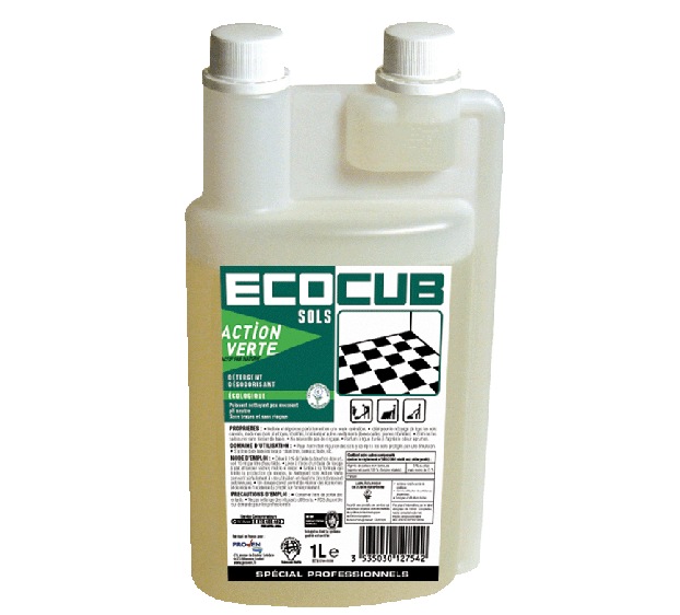 FLACON DOSEUR PRODUIT DE NETTOYAGE SOLS ECOCUB