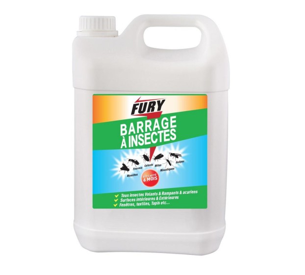 BARRIERE À INSECTES INTERIEUR & EXTERIEUR FURY PRO 5 L